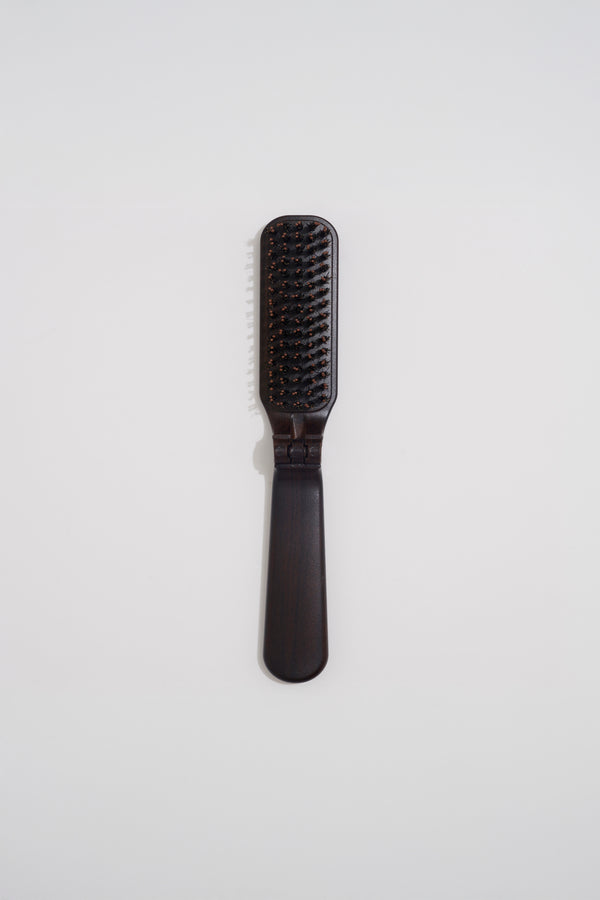 Folding Boar Bristle Hairbrush - Large