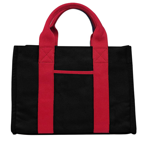 Sia Tote Bag - Black & Red