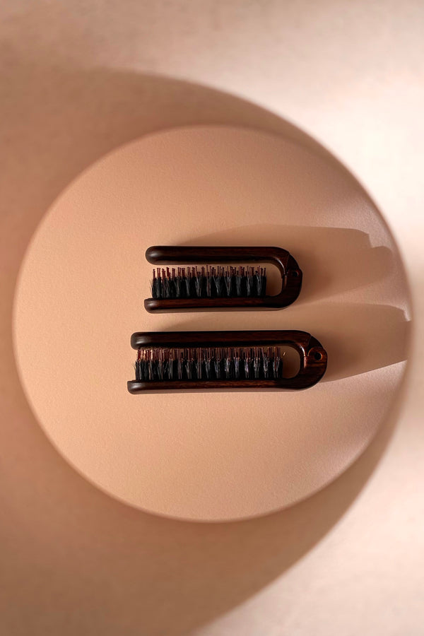 Folding Boar Bristle Hairbrush - Large