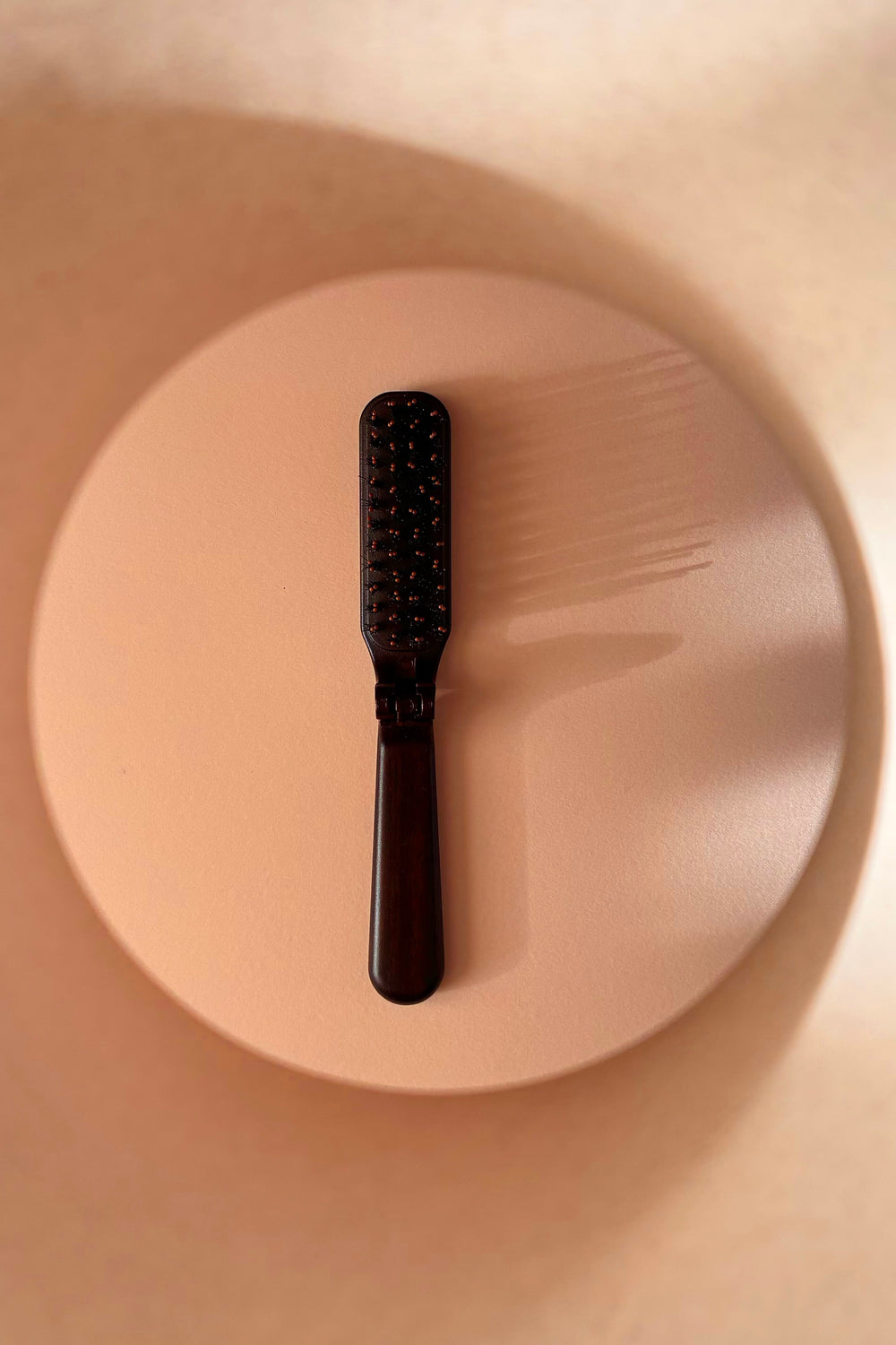 Folding Boar Bristle Hairbrush - Small