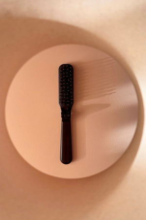 Folding Boar Bristle Hairbrush - Small