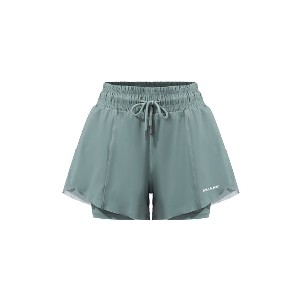 Mimi Shorts - Dusty Turquoise