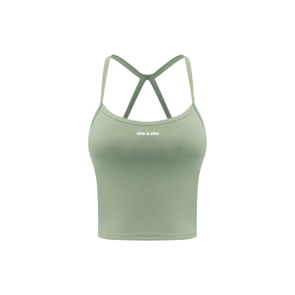 Hallie Strap Top - Sage Green