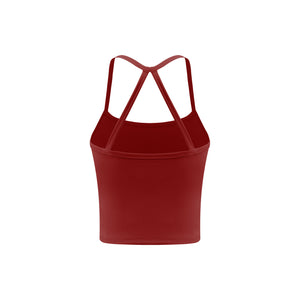 Hallie Strap Top - Burgundy