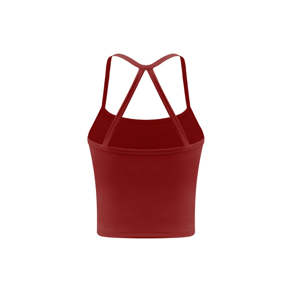 Hallie Strap Top - Burgundy