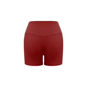 Hallie Biker Shorts - Burgundy