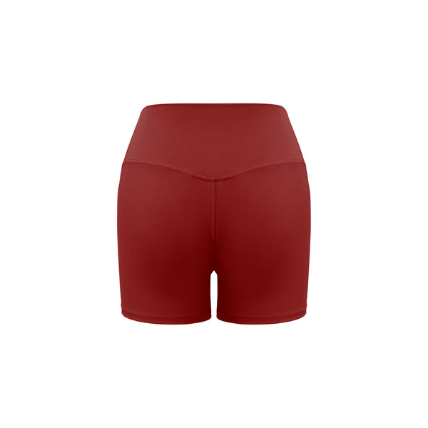Hallie Biker Shorts - Burgundy