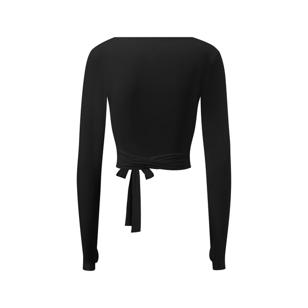 Selena Wrap Top - Black