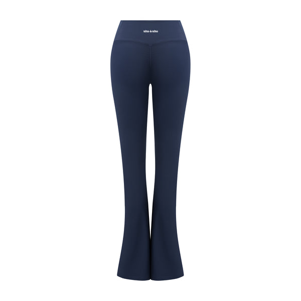 Rae Flared Leggings - Navy