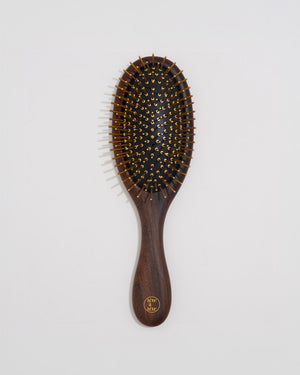 Teakwood Golden Hairbrush