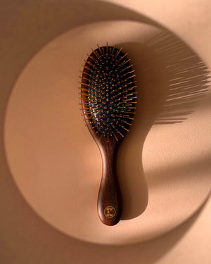 Teakwood Golden Hairbrush